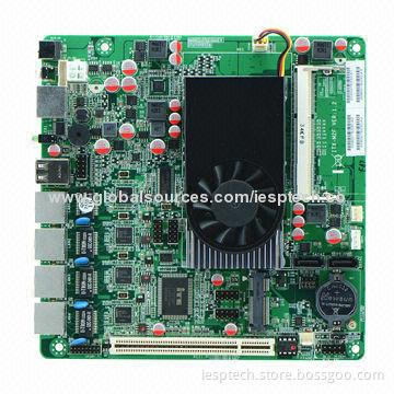 Firewall Motherboard, Onboard D2550 CPU, 4 x RJ45 GLAN, 4 x USB2.0, VGA, 12V DC-in